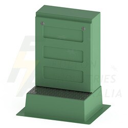 FB3CDEBG green fibreglass pillar cabinet